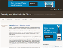 Tablet Screenshot of cloudidentityblog.com